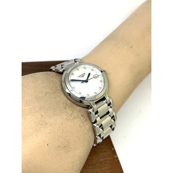 Longines Women's Watch L81124876 Prima Luna Swiss Quartz Mother of Pearl Diamond - Picture 7 of 15